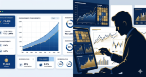 Index fund vs active fund India 2026 — compare costs, returns, risks & who should invest. Make the right mutual fund choice for long-term wealth building.